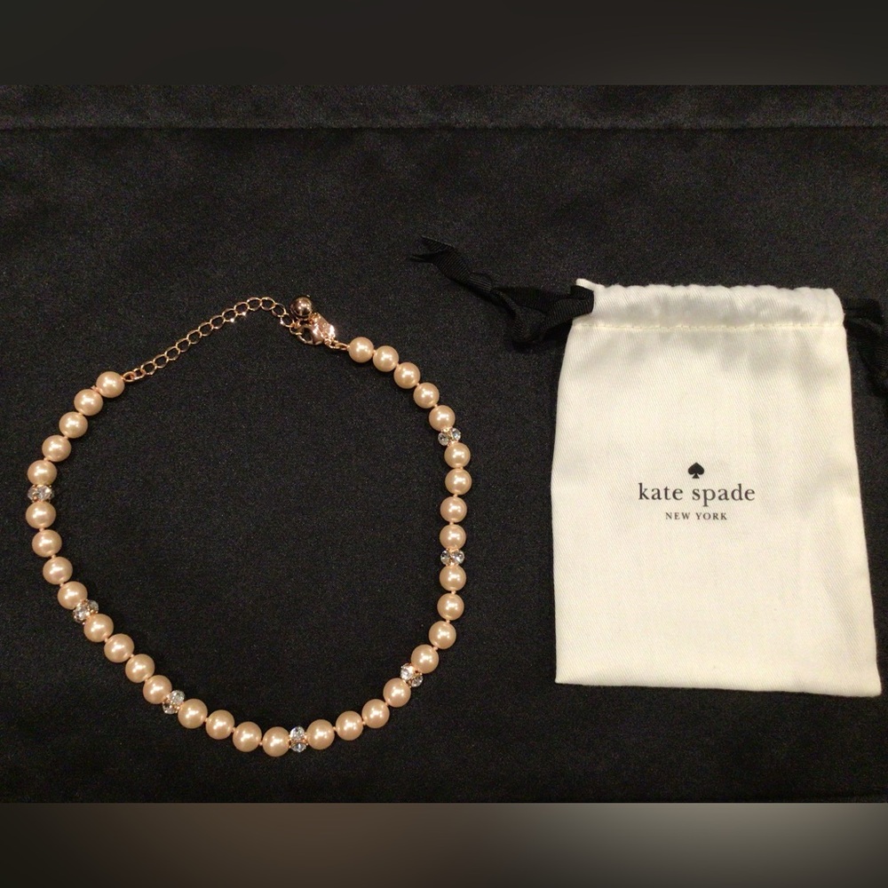 Kate Spade Marmalade Pearl Necklace in Blush